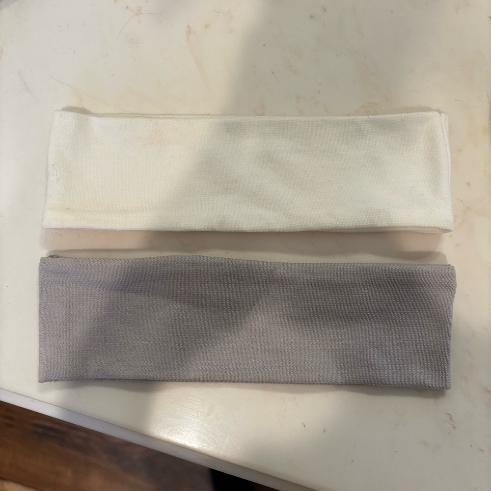 White & grey headband